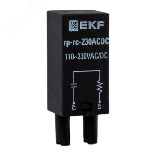 Изображение товара Модуль защитный RC 110-230В AC/DC от EKF для реле