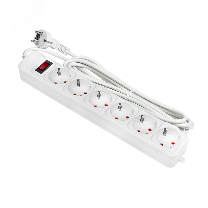 Изображение товара Сетевой фильтр 6x3м 16А/3.2кВт с выключателем и заземлением Блокбастер XL PROxima