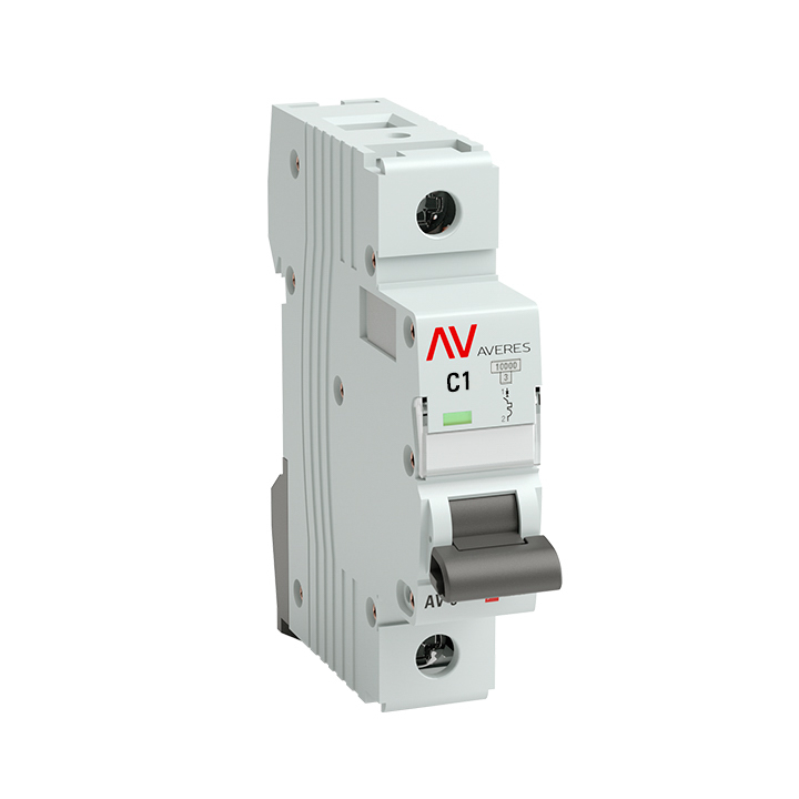 Выключатель автоматический AV-10 1P 1A (C) 10kA AVERES
