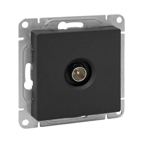 Эпика Механизм розетки TV одиночная черный EKF