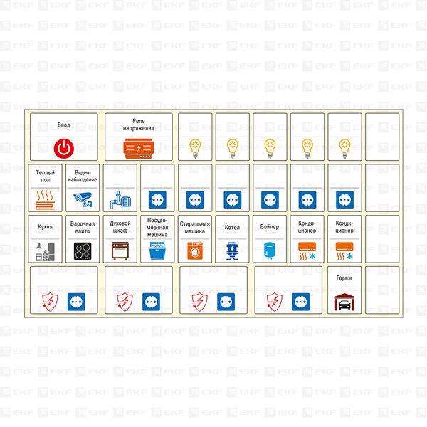 Комплект модульных наклеек малый (110х200) PROxima