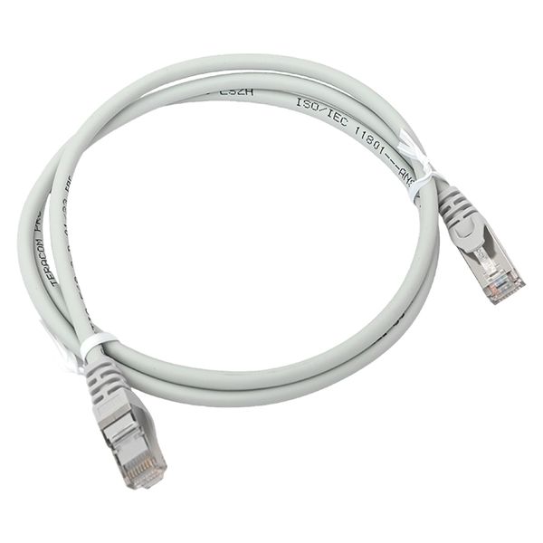 Патч-корд TERACOM PRO Cat.5E экранированный FTP оболочка LSZH серый (1.0м)