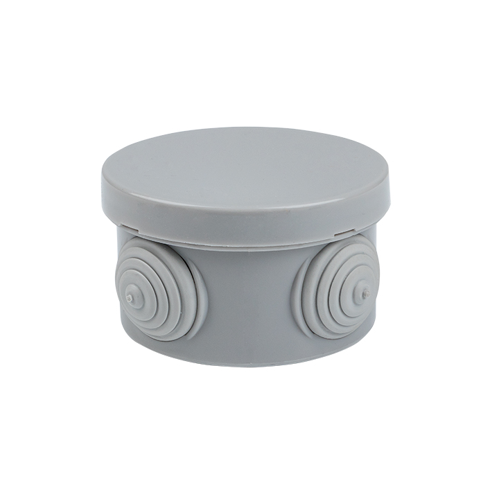 Коробка распаячная КМР-040-038 с крышкой наружная (65х40) 4 мембранных ввода IP54 розничный стикер PROxima