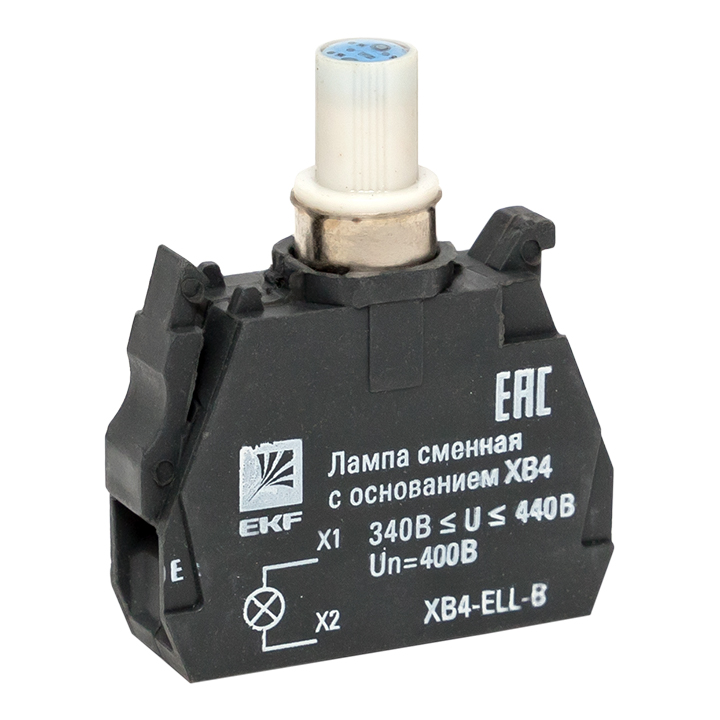 Лампа сменная c основанием XB4 синяя 400В PROxima