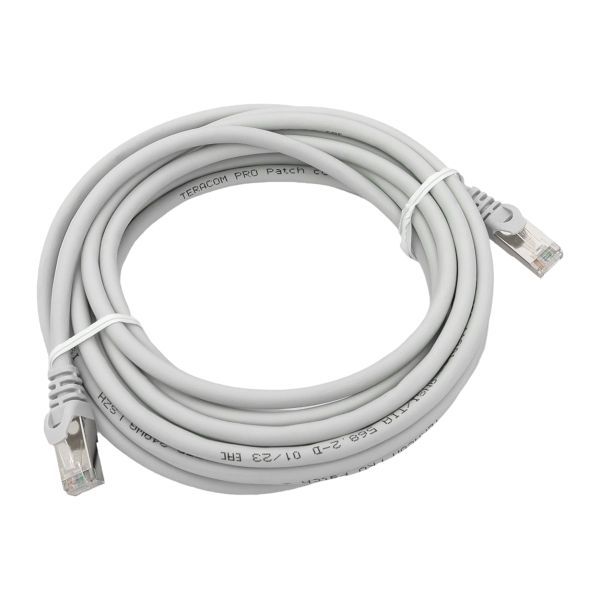 Патч-корд TERACOM PRO Cat.6 экран. FTP LSZH серый (5.0м)