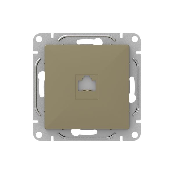 Механизм розетки RJ45 (cat5)  шампань Эпика EKF