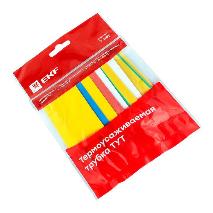 Трубка термоусаживаемая ТУТ нг 20/10 (7 цветов по 3шт) 100мм PROxima