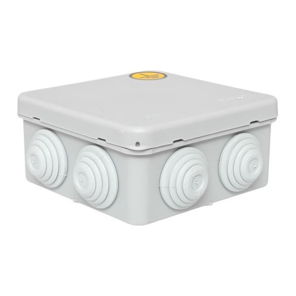Коробка уравнивания потенциалов КУП-030-031 с крышкой наружная (85х85х40) для прямого монтажа 8 мембр. вводов серая IP55 EKF