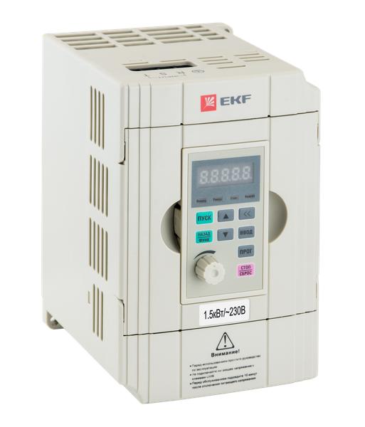 Преобразователь частоты, белый, 1,5/2,2 кВт 1х230В VECTOR-100