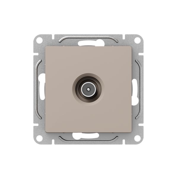 Механизм розетки TV  проходная  кремовый Эпика EKF