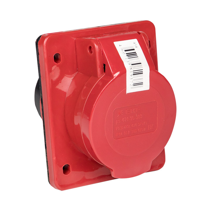 Розетка кабельная 16А 3Р+Е IP44 скрытая 380В 414