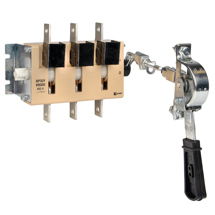 Выключатель-разъединитель ВР32У-37A31240-R 400А, 1 направ. с д/г камерами, с передней смещённой рукояткой MAXima