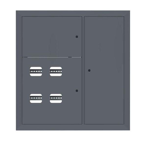 Щит этажный 4 кв. RAL7024 (1000х950х160) PROxima