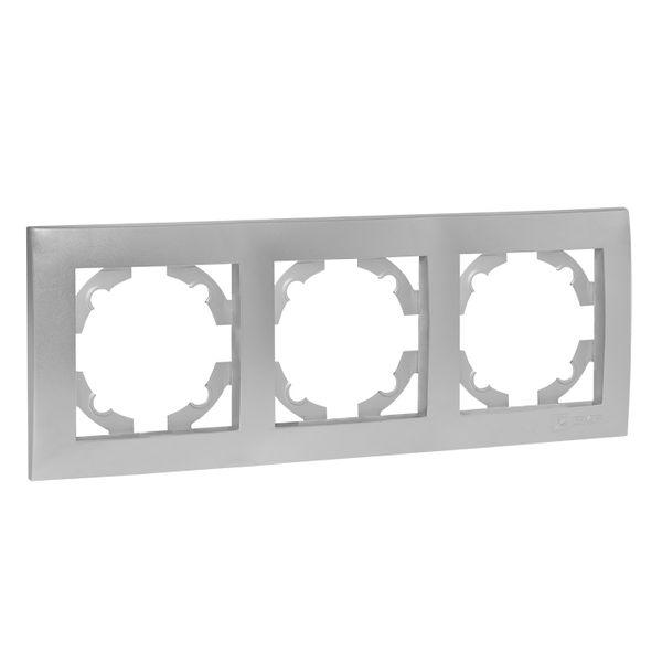 Валенсия Рамка 3-местная сталь