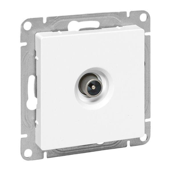 Эпика Механизм розетки TV проходная белый EKF