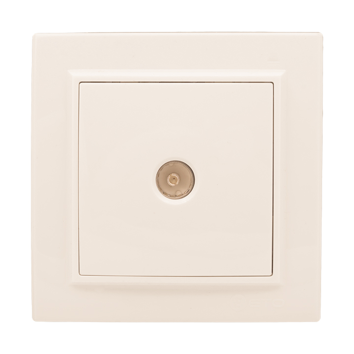 Розетка TV одноместная СП бежевый 75Ом 5-862МГц Минск