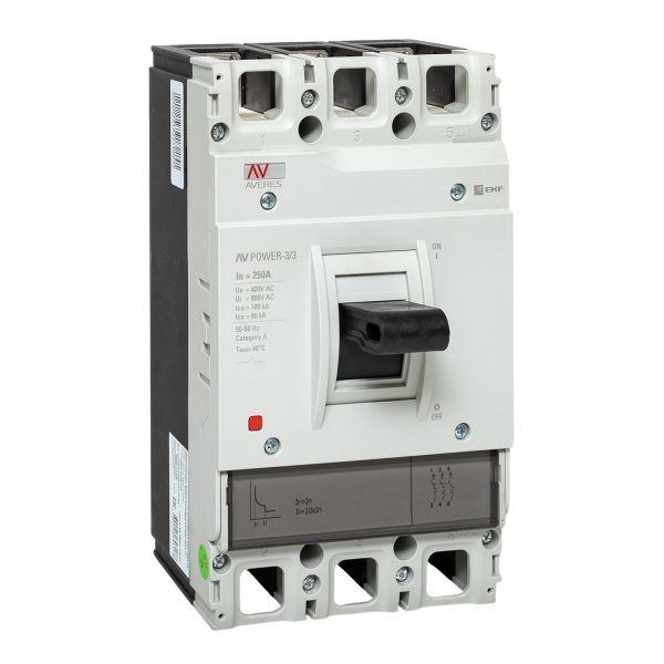 Выключатель автоматический AV POWER-3/3 250А 100kA TR AVERES