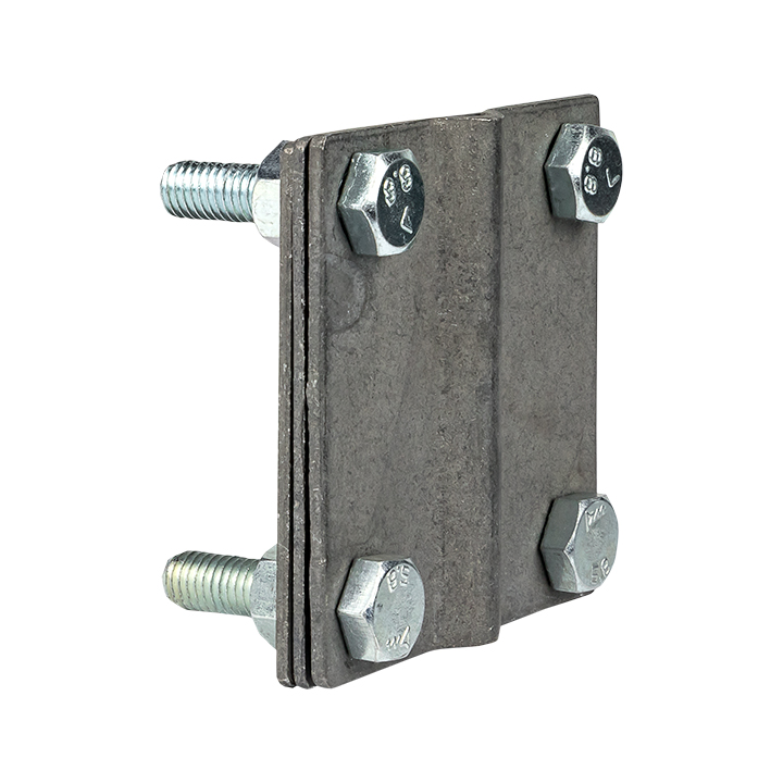 Зажим полоса 40 - прут 10 3 пластины 70x70мм HZ PROxima