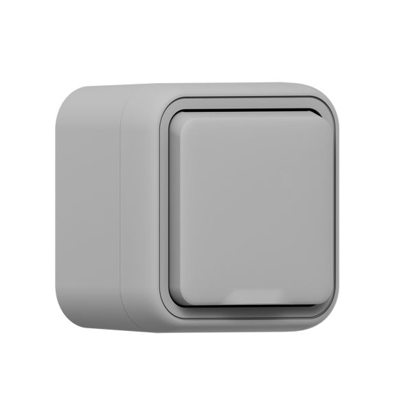 Розетка, одноместная, ОП, винтовые клеммы серый, Бронто EKF