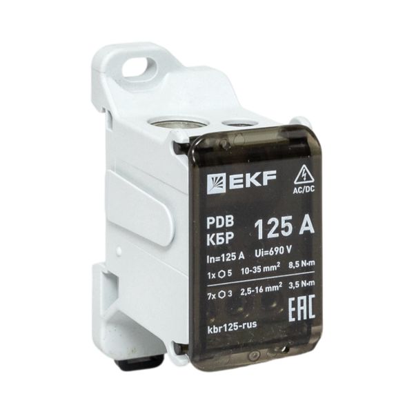 Клеммный блок распределительный КБР 125A EKF
