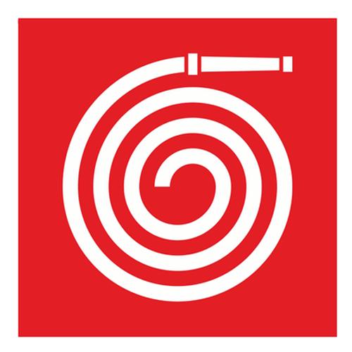 Знак ''Пожарный рукав'', 200х200 мм, пленка самоклеящаяся