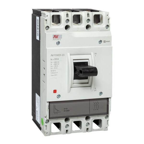 Выключатель автоматический AV POWER-3/3 315А 100kA TR AVERES