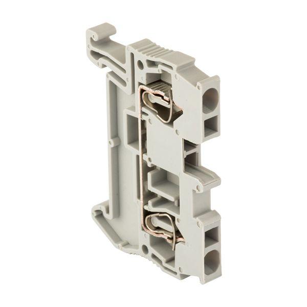 Клемма проходная пружинная ST 2.5 мм2 серая EKF