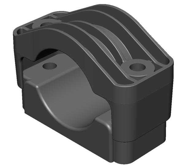 Крепление одиночное кабельное D 40-60 мм