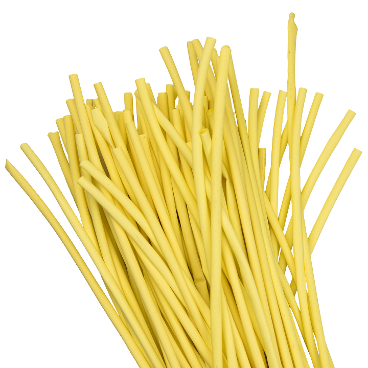 Трубка термоусаживаемая ТУТ нг 6/3 желтая в отрезках по 1м PROxima