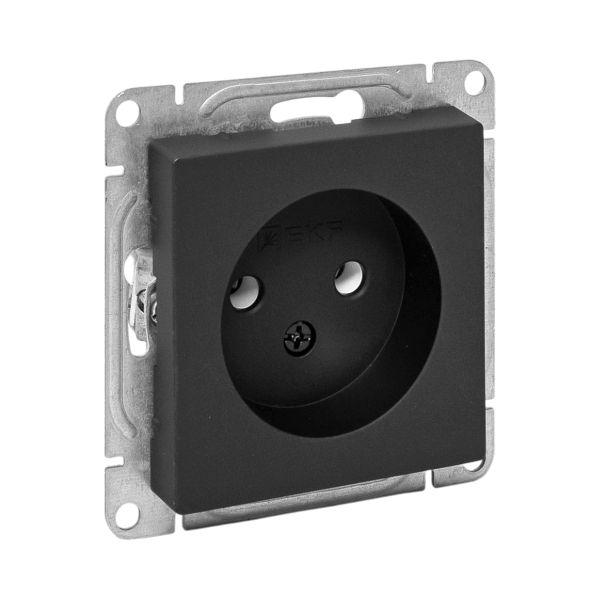 Эпика Механизм розетки 16А без заземления без шторок черный EKF