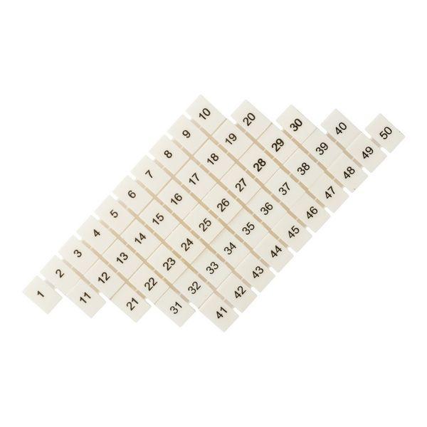 Маркеры для UT/ST/Push-in 2,5 с нумерацией 1-50 (100 шт.) EKF