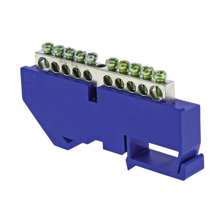 Шина нулевая PE 63.8 (DIN изолятор)