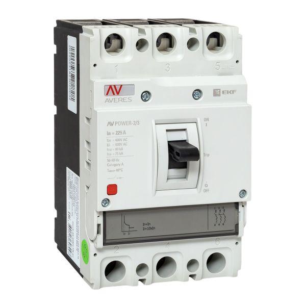 Выключатель автоматический AV POWER-2/3 225А 80kA TR AVERES