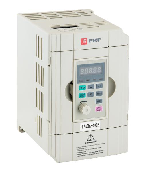 Преобразователь частоты, белый, 1,5/2,2 кВт 3х400В VECTOR-100