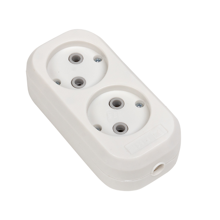 Колодка без заземления 2х10 А 2.2 кВт Эксперт