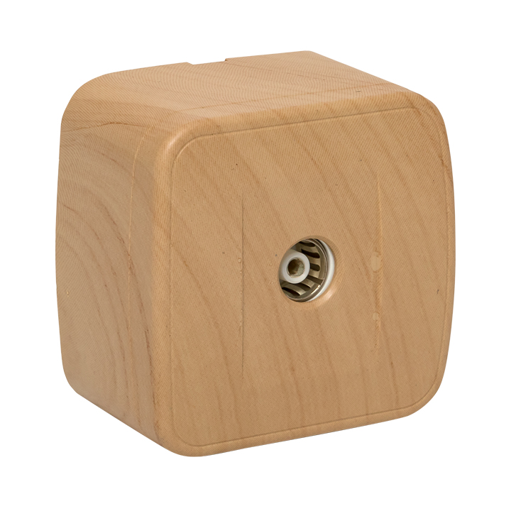 Розетка TV 1-местная ОП Минск 75Ом 5-862МГц светлое дерево