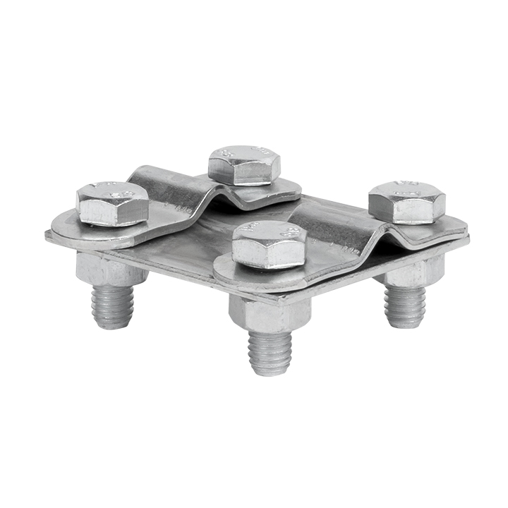 Зажим контрольный прут-прут пластина 57x57мм Ni PROxima