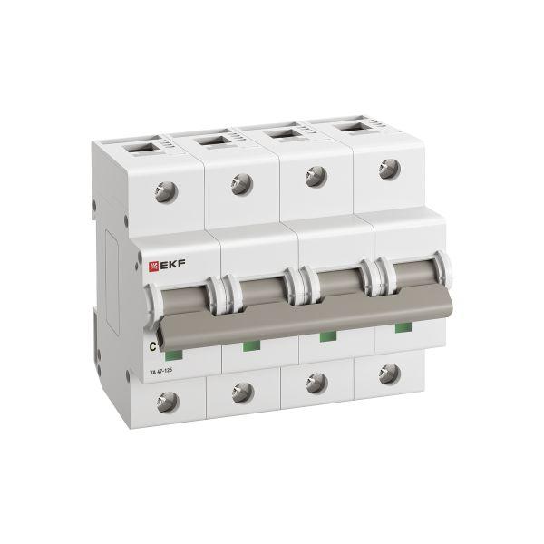 Выключатель автоматический ВА 47-125 4P 40А (C) 15кА PROXIMA