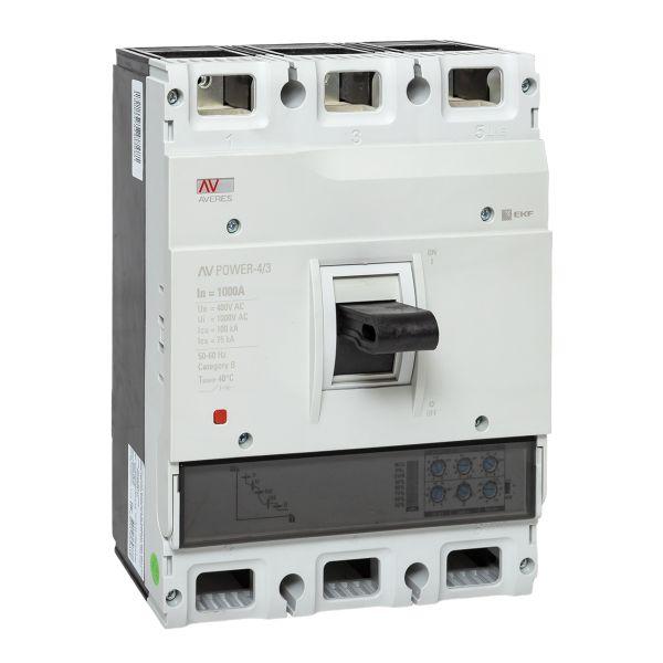 Выключатель автоматический AV POWER-4/3 1000А 100kA ETU2.0 AVERES
