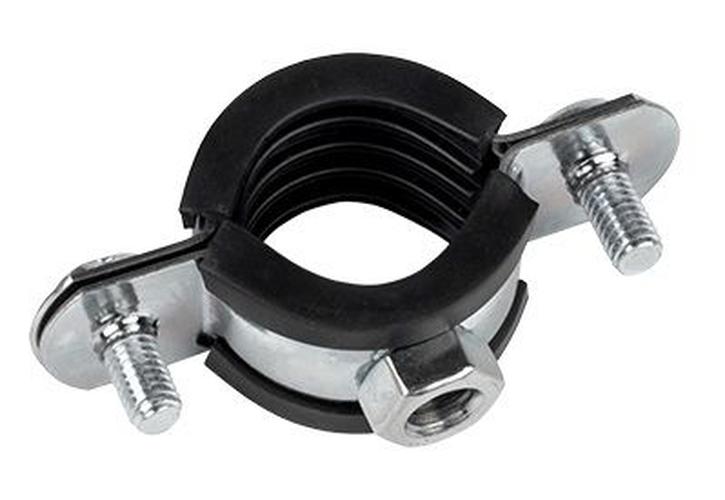 Хомут стальной 3/4 (25-29мм), с уплотнителем