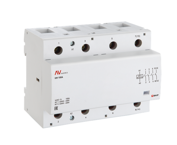 Контактор модульный КМ 125А 4NC 110VAC (6 мод.) AVERES EKF