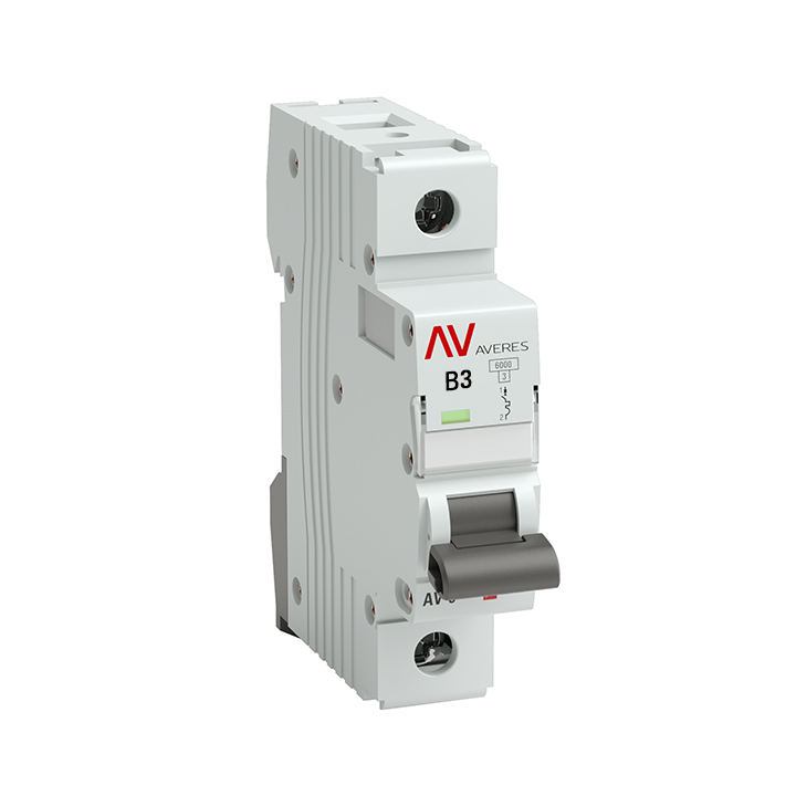 Выключатель автоматический AV-6 1P 3A (B) 6kA AVERES