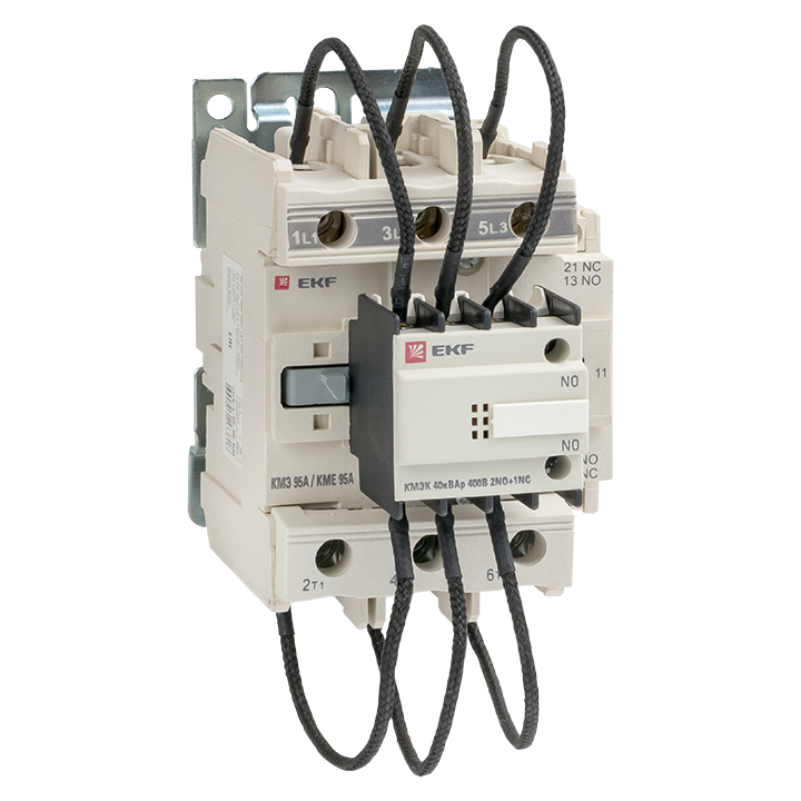 Контактор для конденсатора КМЭК 40квар 400В 2NО+1NC PROxima