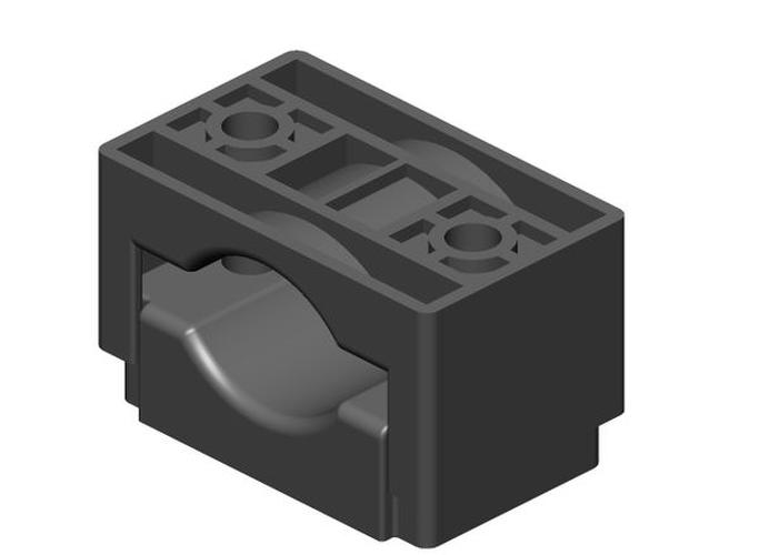 Крепление одиночное кабельное D 25-40 мм