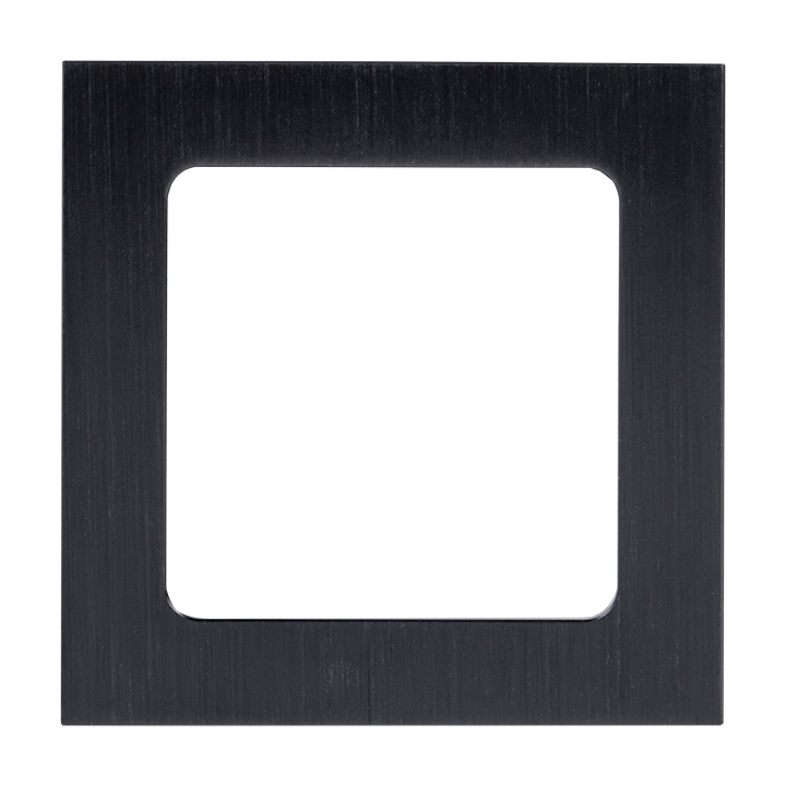 Стокгольм Рамка 1-местная металлическая черная