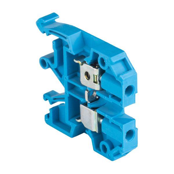 Клемма проходная винтовая JXB 4 мм2 синяя EKF