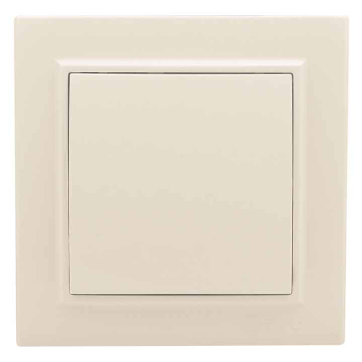 Выключатель одноклавишный СП проходной 10А бежевый Минск