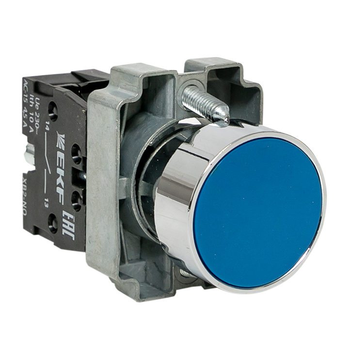 Кнопка BA61 синяя NO