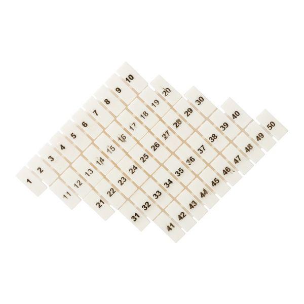 Маркеры для ST 1,5 с нумерацией 1-50 (100 шт.) EKF