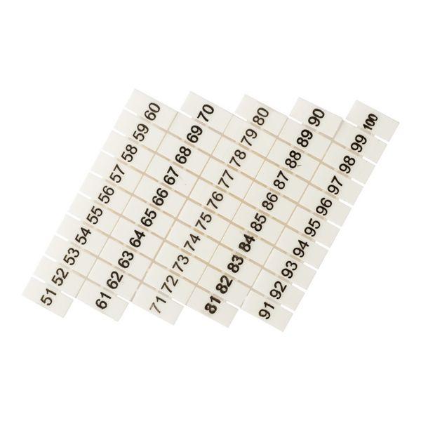 Маркеры для UT/ST/Push-in 6 с нумерацией 50-100 (100 шт.) EKF